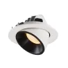 NUMINOS® GIMBLE L, encastré de plafond intérieur, 40 deg , blanc/noir, LED, 25,4W, 3000K
