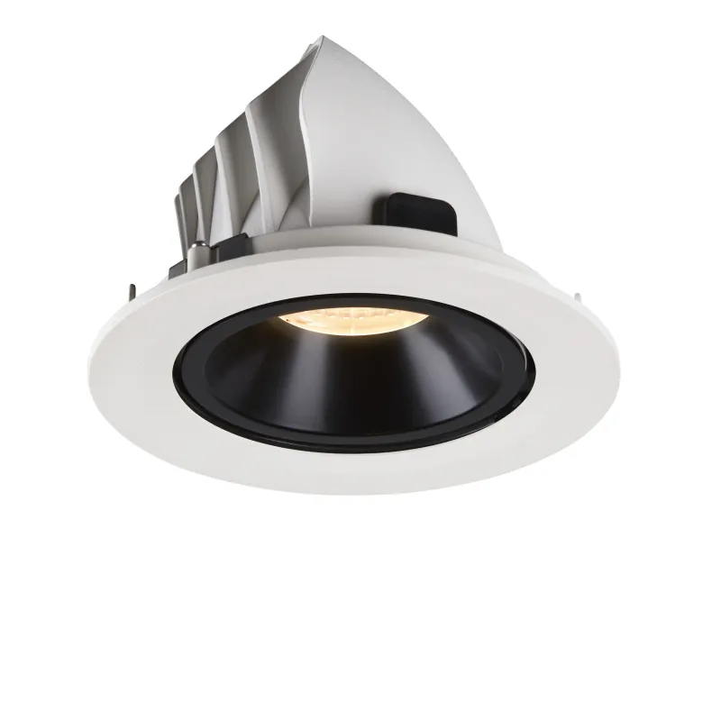 NUMINOS® GIMBLE L, encastré de plafond intérieur, 40 deg , blanc/noir, LED, 25,4W, 3000K