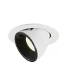 NUMINOS® GIMBLE L, encastré de plafond intérieur, 40 deg , blanc/noir, LED, 25,4W, 4000K
