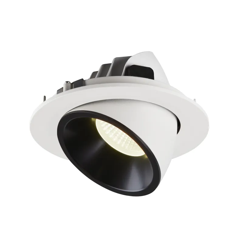 NUMINOS® GIMBLE L, encastré de plafond intérieur, 40 deg , blanc/noir, LED, 25,4W, 4000K