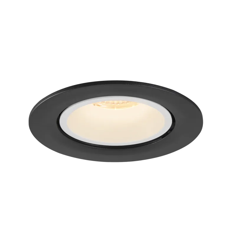 NUMINOS® GIMBLE L, encastré de plafond intérieur, 40 deg , noir/blanc, LED, 25,4W, 3000K