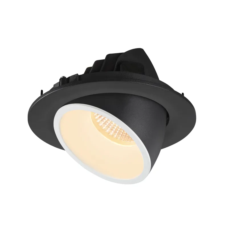 NUMINOS® GIMBLE L, encastré de plafond intérieur, 40 deg , noir/blanc, LED, 25,4W, 3000K