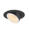 NUMINOS® GIMBLE L, encastré de plafond intérieur, 55 deg , noir/blanc, LED, 25,4W, 2700K