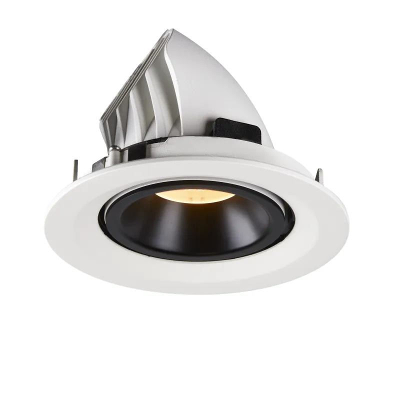 NUMINOS® GIMBLE M, encastré de plafond intérieur, 20 deg , blanc/noir, LED, 17,5W, 3000K