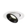 NUMINOS® GIMBLE M, encastré de plafond intérieur, 20 deg , blanc/noir, LED, 17,5W, 4000K