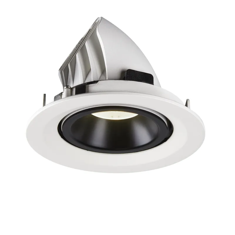 NUMINOS® GIMBLE M, encastré de plafond intérieur, 20 deg , blanc/noir, LED, 17,5W, 4000K