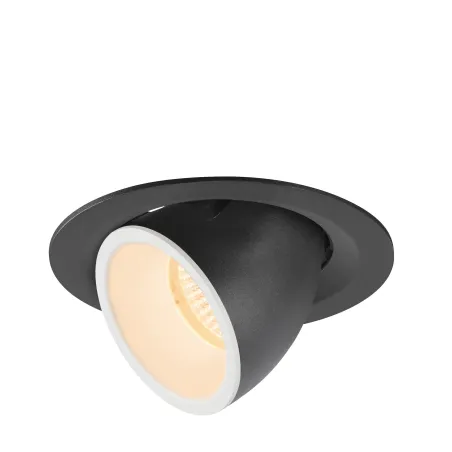 NUMINOS® GIMBLE M, encastré de plafond intérieur, 20 deg , noir/blanc, LED, 17,5W, 2700K