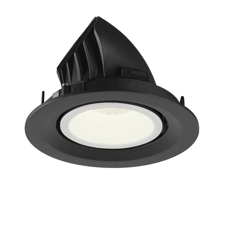 NUMINOS® GIMBLE M, encastré de plafond intérieur, 20 deg , noir/blanc, LED, 17,5W, 4000K