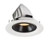 NUMINOS® GIMBLE M, encastré de plafond intérieur, 40 deg , blanc/noir, LED, 17,5W, 3000K