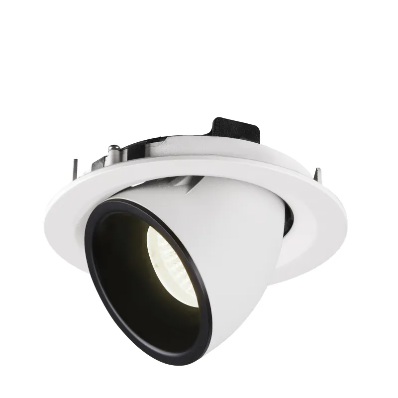 NUMINOS® GIMBLE M, encastré de plafond intérieur, 40 deg , blanc/noir, LED, 17,5W, 4000K
