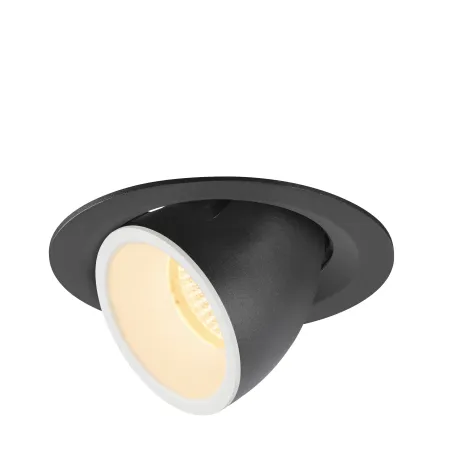 NUMINOS® GIMBLE M, encastré de plafond intérieur, 40 deg , noir/blanc, LED, 17,5W, 3000K