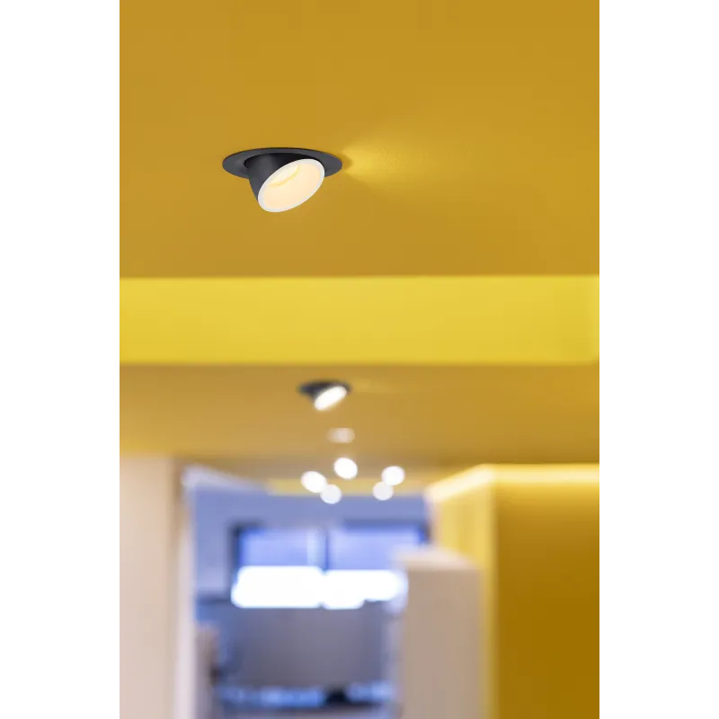 NUMINOS® GIMBLE M, encastré de plafond intérieur, 40 deg , noir/blanc, LED, 17,5W, 3000K