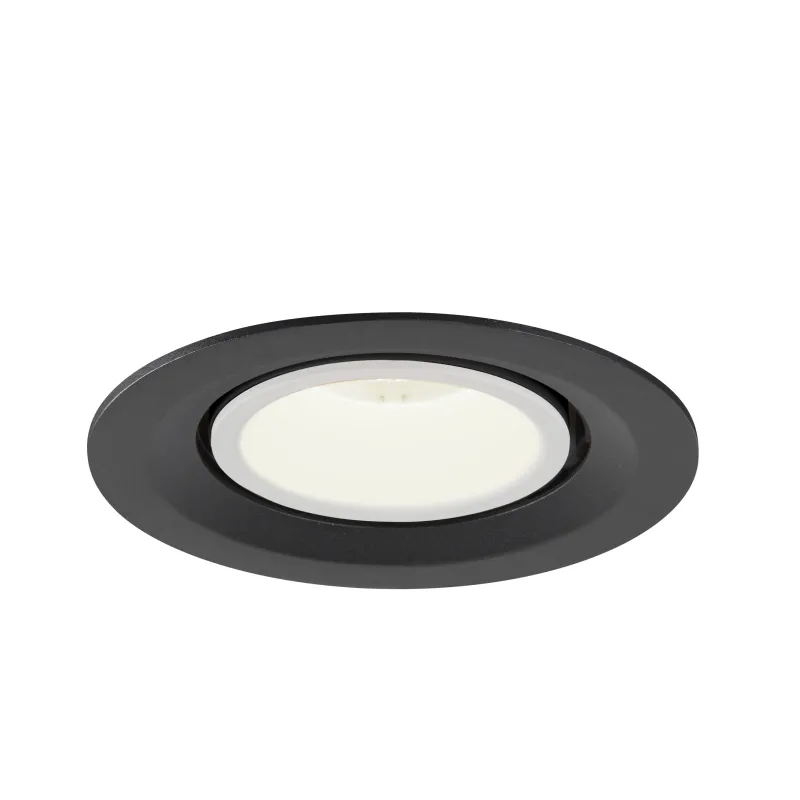 NUMINOS® GIMBLE M, encastré de plafond intérieur, 40 deg , noir/blanc, LED, 17,5W, 4000K