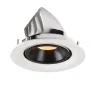 NUMINOS® GIMBLE M, encastré de plafond intérieur, 55 deg , blanc/noir, LED, 17,5W, 2700K