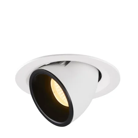 NUMINOS® GIMBLE M, encastré de plafond intérieur, 55 deg , blanc/noir, LED, 17,5W, 3000K
