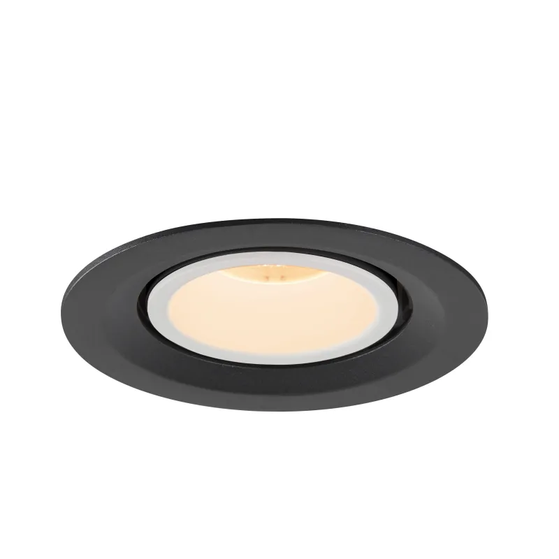 NUMINOS® GIMBLE M, encastré de plafond intérieur, 55 deg , noir/blanc, LED, 17,5W, 2700K
