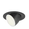 NUMINOS® GIMBLE M, encastré de plafond intérieur, 55 deg , noir/blanc, LED, 17,5W, 4000K