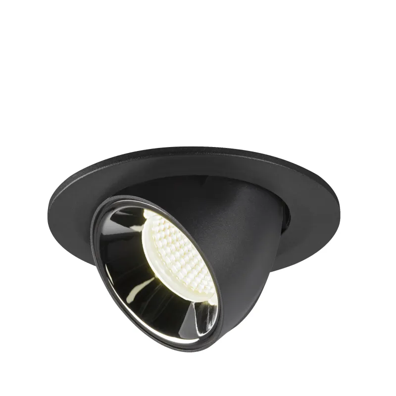 NUMINOS® GIMBLE S, encastré de plafond intérieur, 20 deg , noir/chrome, LED, 8,6W, 4000K