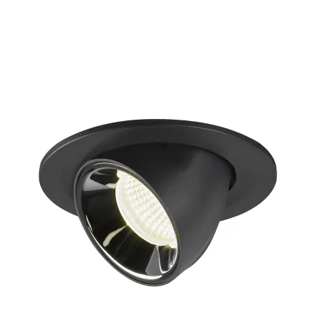 NUMINOS® GIMBLE S, encastré de plafond intérieur, 40 deg , noir/chrome, LED, 8,6W, 4000K
