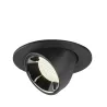 NUMINOS® GIMBLE S, encastré de plafond intérieur, 40 deg , noir/chrome, LED, 8,6W, 4000K