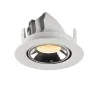 NUMINOS® GIMBLE XS, encastré de plafond intérieur, 20 deg , blanc/chrome, LED, 7W, 3000K