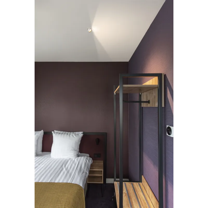 NUMINOS® GIMBLE XS, encastré de plafond intérieur, 40 deg , blanc/chrome, LED, 7W, 2700K