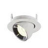 NUMINOS® GIMBLE XS, encastré de plafond intérieur, 40 deg , blanc/chrome, LED, 7W, 4000K