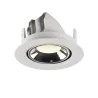 NUMINOS® GIMBLE XS, encastré de plafond intérieur, 55 deg , blanc/chrome, LED, 7W, 4000K