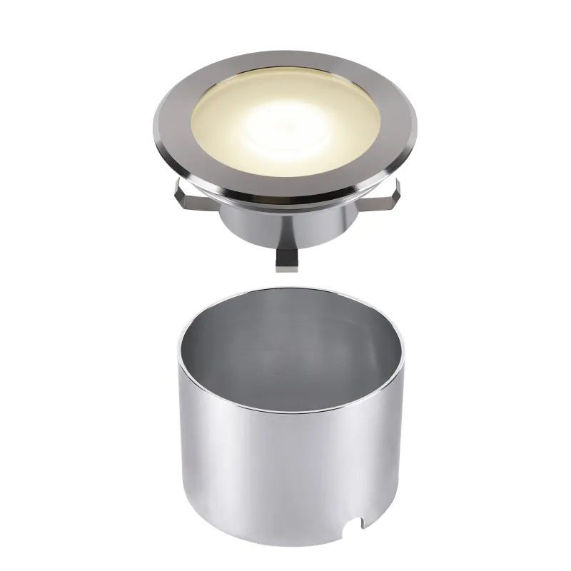 DASAR FLAT 120, encastré de sol extérieur, inox, LED, 7W, 3000K, IP65/IP67, inox 304