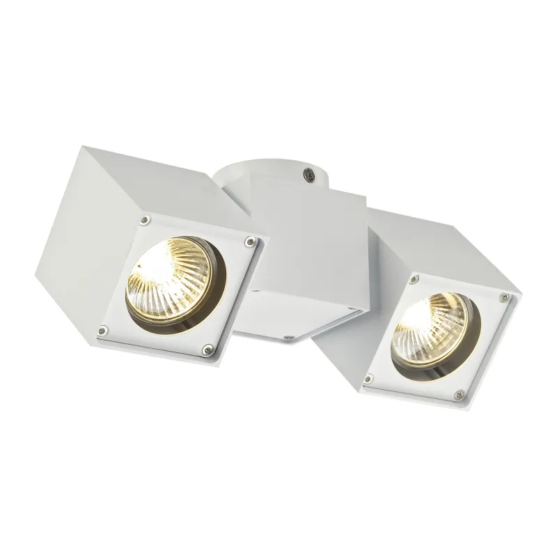 ALTRA DICE, applique et plafonnier intérieur, double, blanc, GU10/QPAR51, 2x 50W max