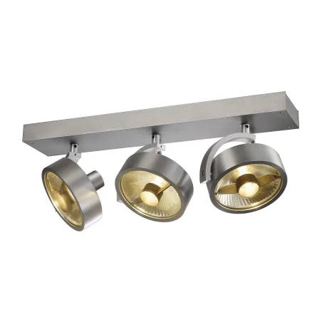 KALU, applique et plafonnier intérieur, triple, alu brossé, GU10/QPAR111, 3x 75W max
