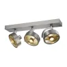 KALU, applique et plafonnier intérieur, triple, alu brossé, GU10/QPAR111, 3x 75W max