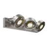 KALU, applique et plafonnier intérieur, triple, alu brossé, GU10/QPAR111, 3x 75W max