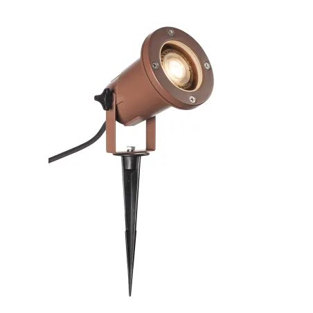 BIG NAUTILUS, projecteur extérieur, rond, rouille, GU10/LED GU10 51mm, 11W max, IP65