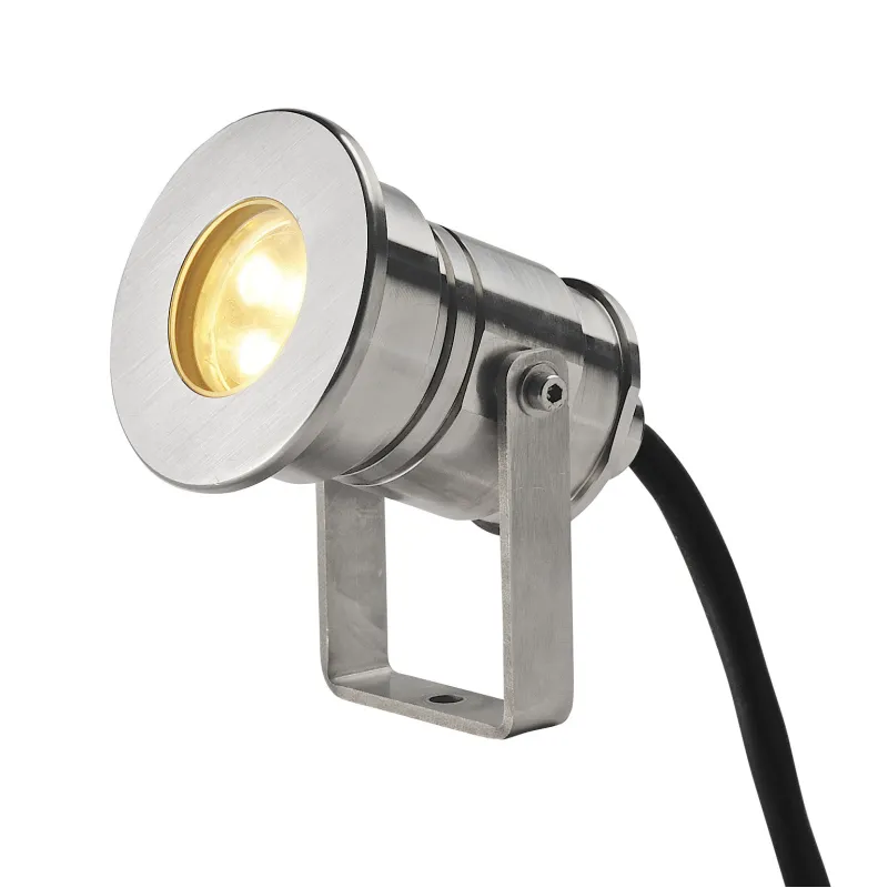 DASAR® PROJECTOR, projecteur extérieur, inox, LED, 7W, 12/24V, 3000K, IP68, inox 316