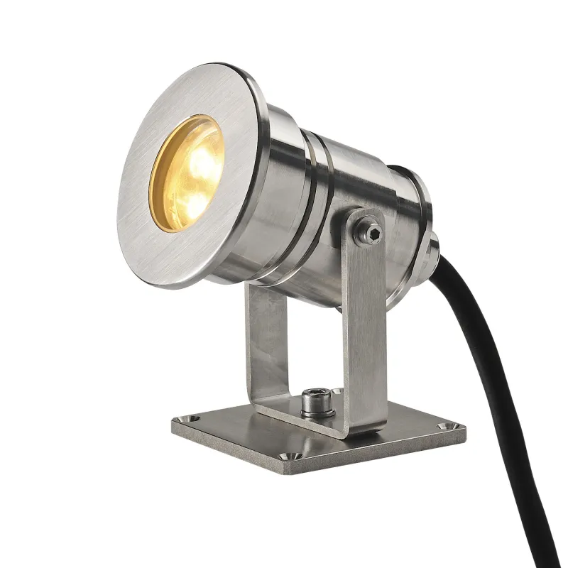 DASAR® PROJECTOR, projecteur extérieur, inox, LED, 7W, 12/24V, 3000K, IP68, inox 316