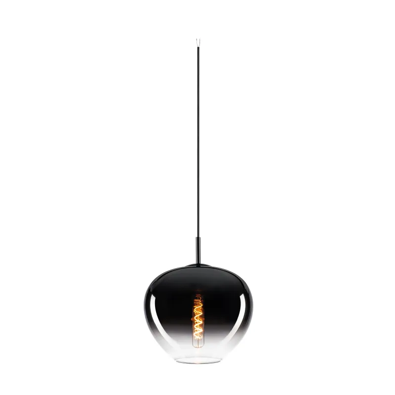 PANTILO CONVEX 29, suspension intérieure, chrome, E27, 40W max, câble nu sans patère