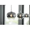 PANTILO CONVEX 29, suspension intérieure, chrome, E27, 40W max, câble nu sans patère