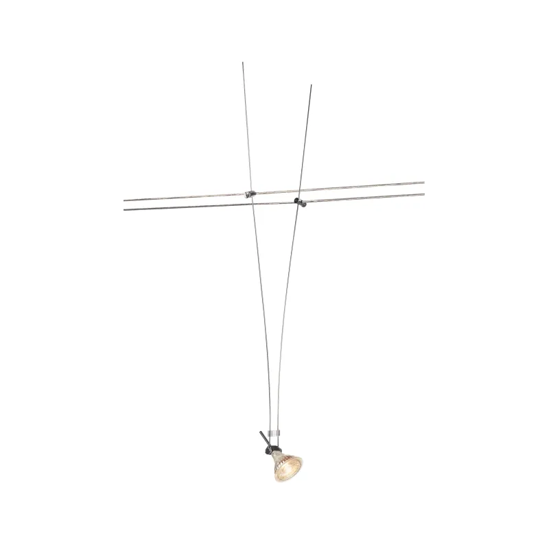 ASMARA, spot pour câble tendu T.B.T. TENSEO intérieur, chrome, GX5.3/QR-C51, 35W max