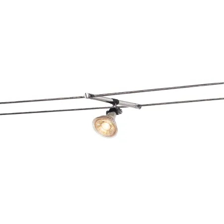 COSMIC, spot pour câble tendu T.B.T. TENSEO intérieur, chrome, GX5.3/QR-C51, 35W max