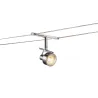 SALUNA, spot pour câble tendu T.B.T. TENSEO intérieur, chrome, GX5.3/QR-C51, 35W max