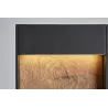 FLATT 65, borne extérieure, anthracite/imitation bois, LED, 9,7W, 3000K/4000K, IP65