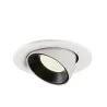 NUMINOS® GIMBLE S, encastré de plafond intérieur, 20 deg , blanc/noir, LED, 8,6W, 4000K