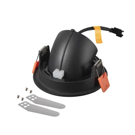 NUMINOS® GIMBLE S, encastré de plafond intérieur, 20 deg , noir/blanc, LED, 8,6W, 2700K