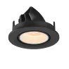 NUMINOS® GIMBLE S, encastré de plafond intérieur, 20 deg , noir/blanc, LED, 8,6W, 2700K