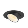 NUMINOS® GIMBLE S, encastré de plafond intérieur, 20 deg , noir/blanc, LED, 8,6W, 3000K
