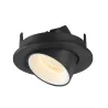 NUMINOS® GIMBLE S, encastré de plafond intérieur, 20 deg , noir/blanc, LED, 8,6W, 3000K