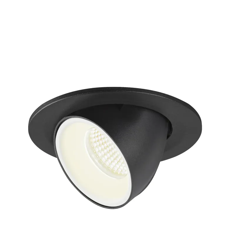 NUMINOS® GIMBLE S, encastré de plafond intérieur, 20 deg , noir/blanc, LED, 8,6W, 4000K