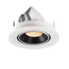 NUMINOS® GIMBLE S, encastré de plafond intérieur, 40 deg , blanc/noir, LED, 8,6W, 2700K