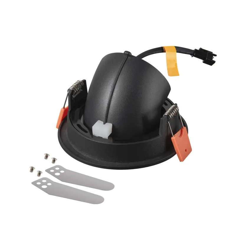 NUMINOS® GIMBLE S, encastré de plafond intérieur, 40 deg , noir/blanc, LED, 8,6W, 2700K